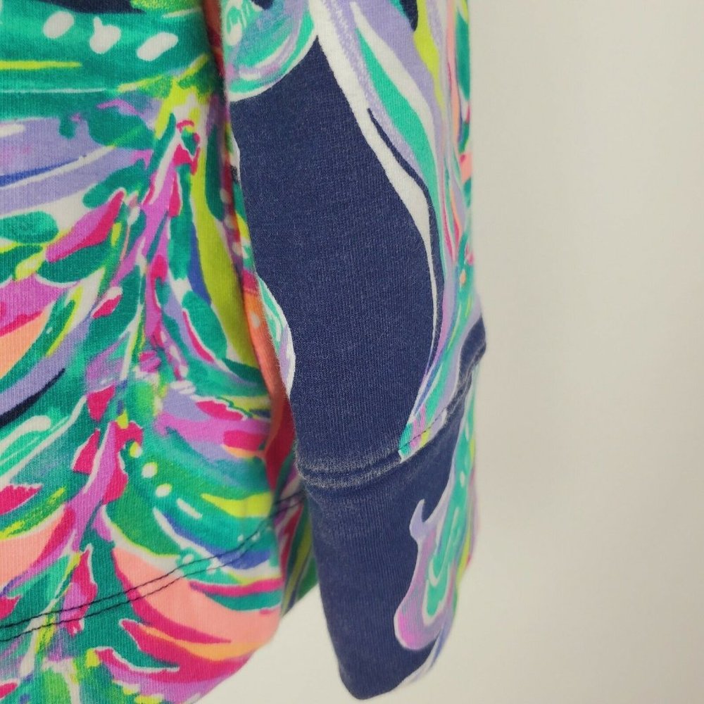 Lilly Pulitzer Womens Navy Blue Sweater Popover M - Picture 6 of 9
